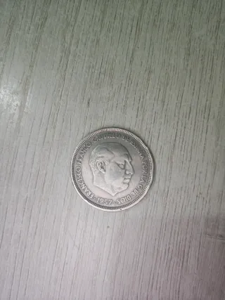 Moneda 50 Pesetas 1957 Escudo España