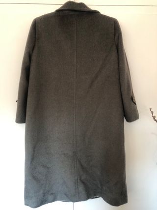 Abrigo de Lana de Mohair gris