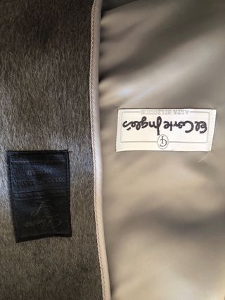 Abrigo de Lana de Mohair gris