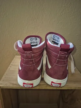 Zapatillas Vans Altas Rojas Talle 37