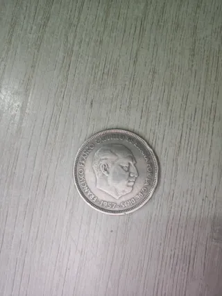 Moneda 50 Pesetas 1957 Francisco Franco