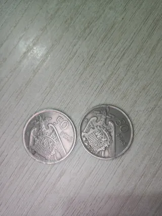 Moneda 50 Pesetas 1957 Francisco Franco