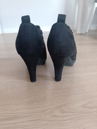 Botín fiesta tacón alto cremallera