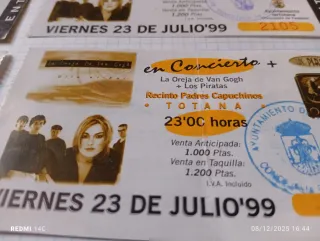Entradas Concierto La Oreja de Van Gogh