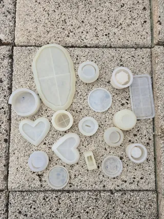 Set Moldes Silicona Resina Manualidades