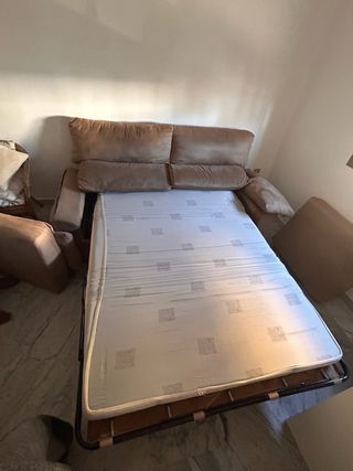 *** URGE VENDER *** Sofá Cama Beige Tela