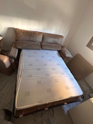 *** URGE VENDER *** Sofá Cama Beige Tela