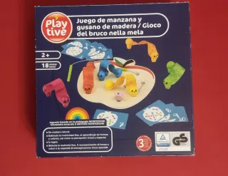 Juego de madera Playtive Gusanos y Manzana