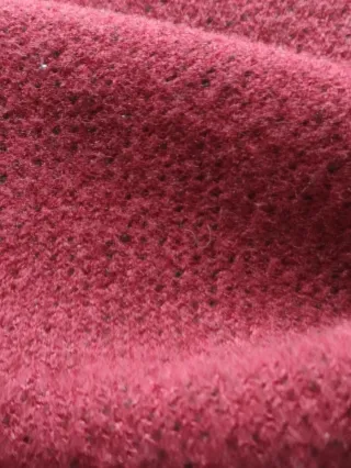 Poncho Vintage Reversible Negro/Granate Talla Únic