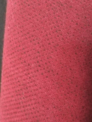 Poncho Vintage Reversible Negro/Granate Talla Únic