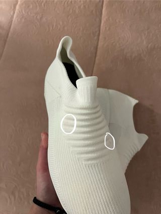 Zapatillas deportivas blancas estilo calcetín 41