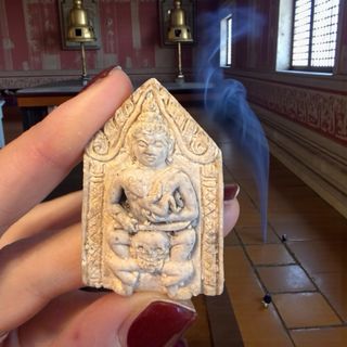 Amuleto Thai Vanitas Vintage con Teschio