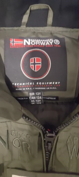 Chaquetón niño NORWAY Talla 12