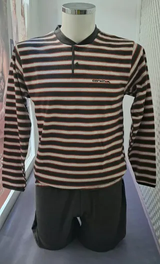 Pijama hombre interior afelpado.T/S Cierre negocio