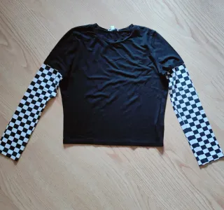 Camiseta Subdued manga larga cuadros