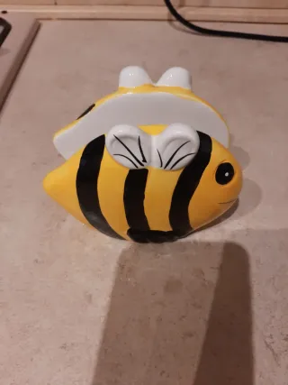 Porta spugna a forma di ape in ceramica