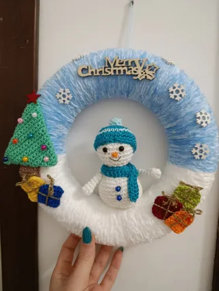 Fuori porta natalizio artigianale