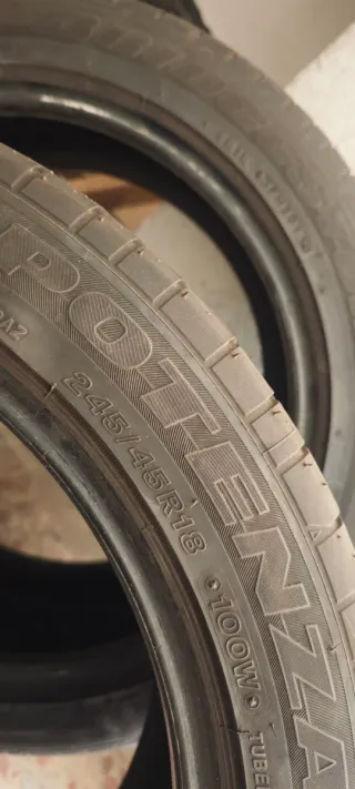2 Neumáticos Bridgestone Potenza 245/45R18 100W
