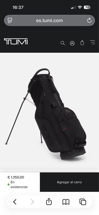 Bolsa de Golf TUMI Negra