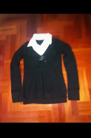 Conjunto 2 prendas T/S negro y blanco