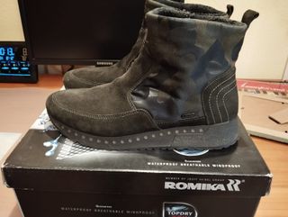 Botines mujer negros y multicolor