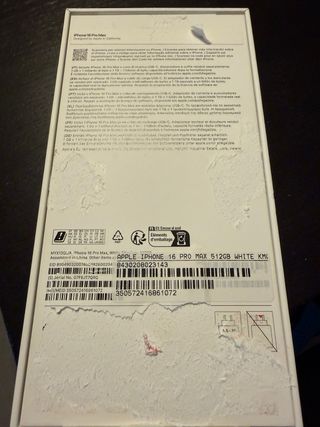 iPhone 16 Pro Max 512 GB Blanco