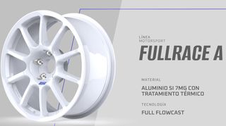 LLANTAS BRAID FULLRACE A 18x8 PULGADAS BLANCO.