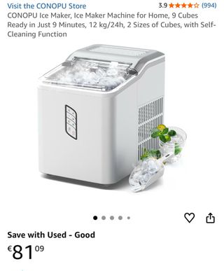 Máquina de hielo portátil