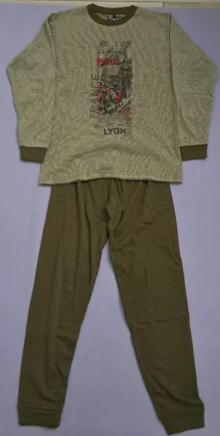 Pijama hombre interior afelpado.T/S Cierre negocio