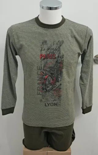 Pijama hombre interior afelpado.T/S Cierre negocio