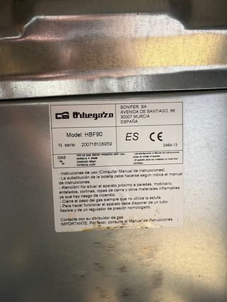 Orbegozo HBF 90 Estufa Llama Azul 4200W