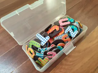 Letras de imán decoradas