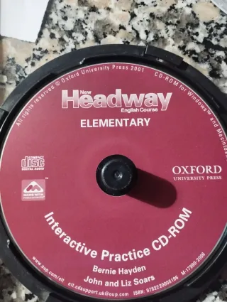 Libro, Cuaderno y CD New Headway Elementary
