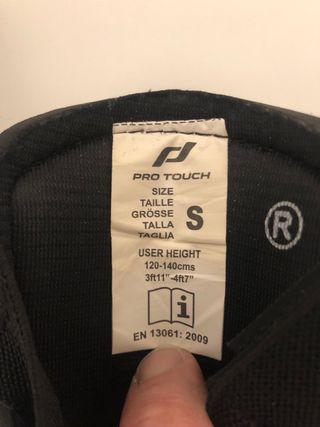 Espinilleras Infantiles Pro Touch Talla S