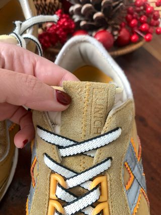 Zapatillas Múnich Talla 41 Beige/Amarillo mostaza