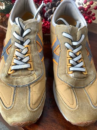 Zapatillas Múnich Talla 41 Beige/Amarillo mostaza