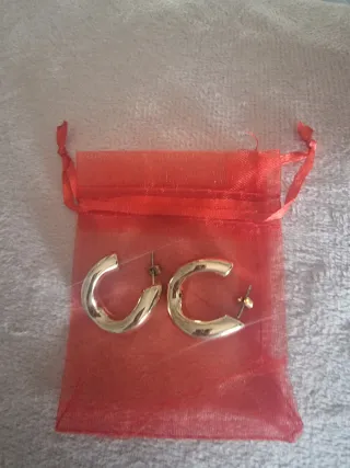 Pendientes dorados aro