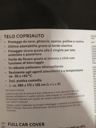 Telo copri auto Ultimate Speed