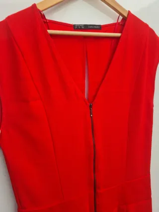 Mono largo Zara rojo