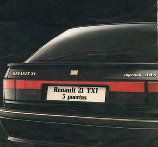 INJECTION RENAULT 21 EMBLEMA TRASERO