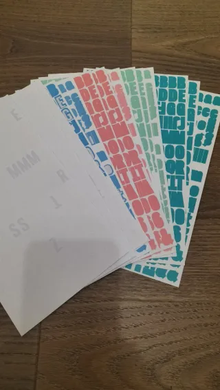 Pegatinas Alfabeto Craftelier