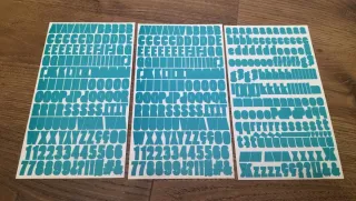 Pegatinas Alfabeto Craftelier