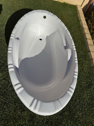 Bañera ovalada blanca 160x85