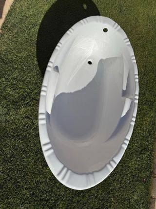 Bañera ovalada blanca 160x85