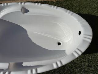 Bañera ovalada blanca 160x85