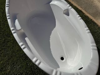 Bañera ovalada blanca 160x85