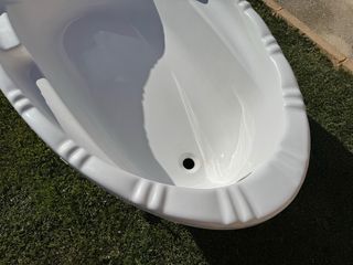 Bañera ovalada blanca 160x85