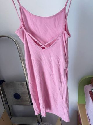 Vestido rosa tirantes