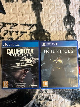 2 Juegos PS4: Call of Duty Ghosts e Injustice 2
