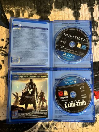 2 Juegos PS4: Call of Duty Ghosts e Injustice 2